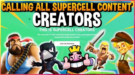 content creator supercell
